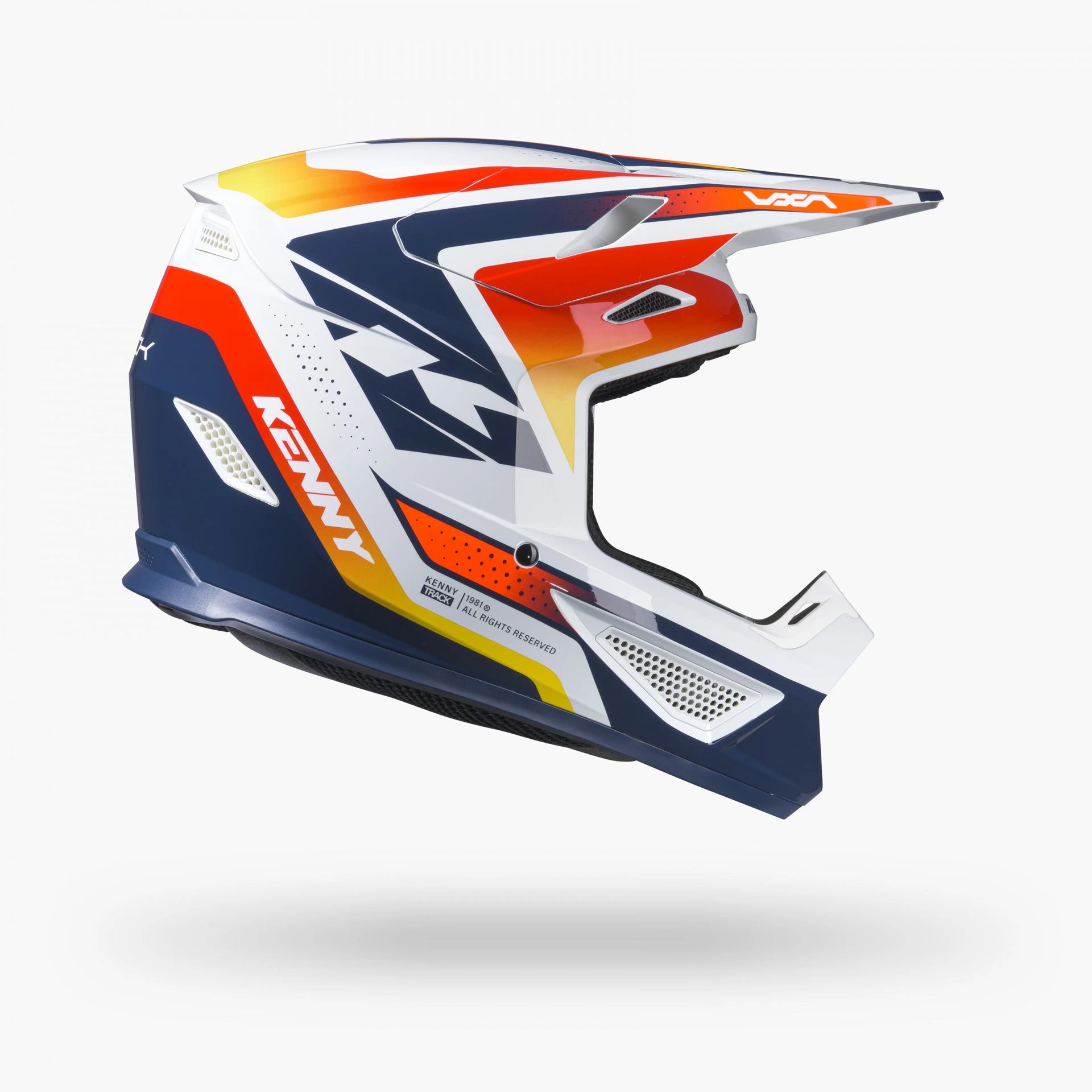 Casque KENNY Track Graphic+Focus Orange Navy 2027 (XS)