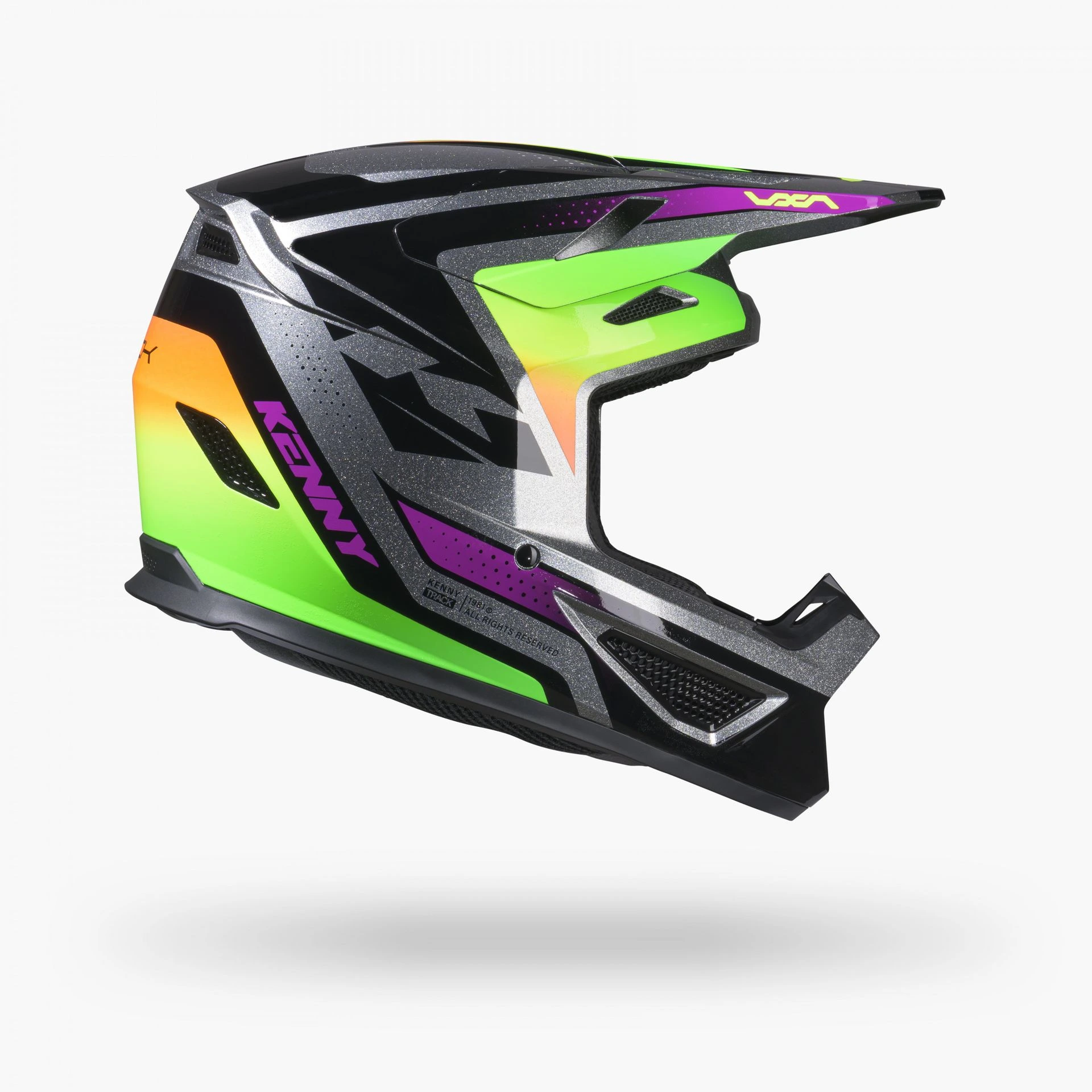 Casque KENNY Track Graphic+Focus Neon 2027 (XS)