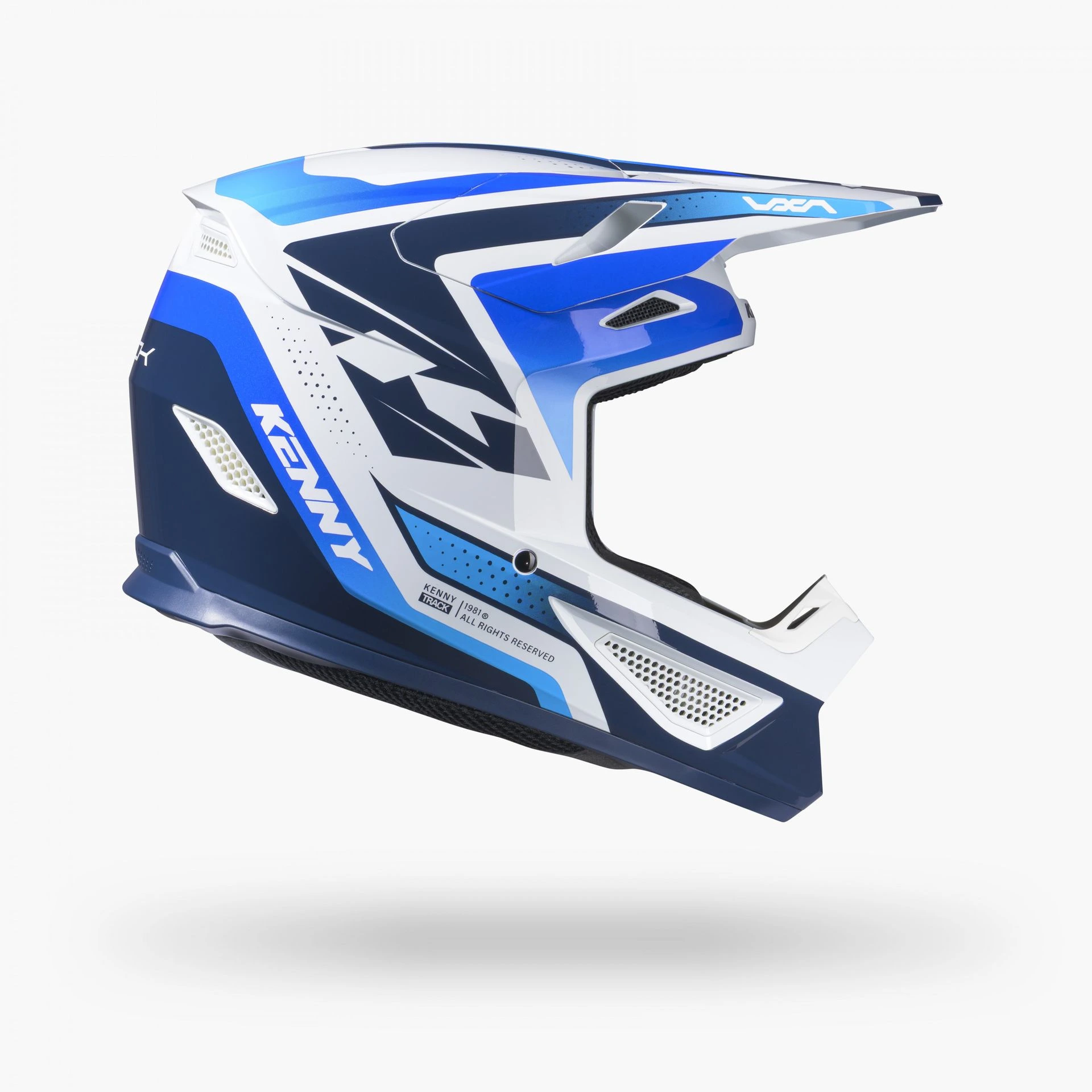 Casque KENNY Track Graphic+Focus Blue 2027