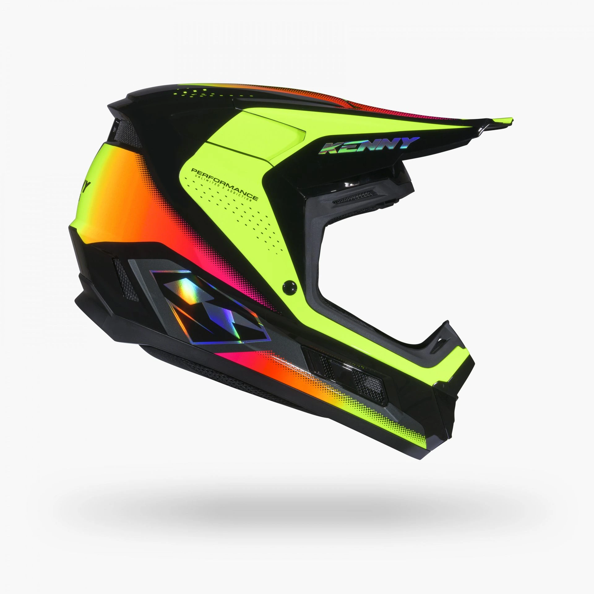 Casque KENNY Performance Graphic Racing Neon Yellow 2027