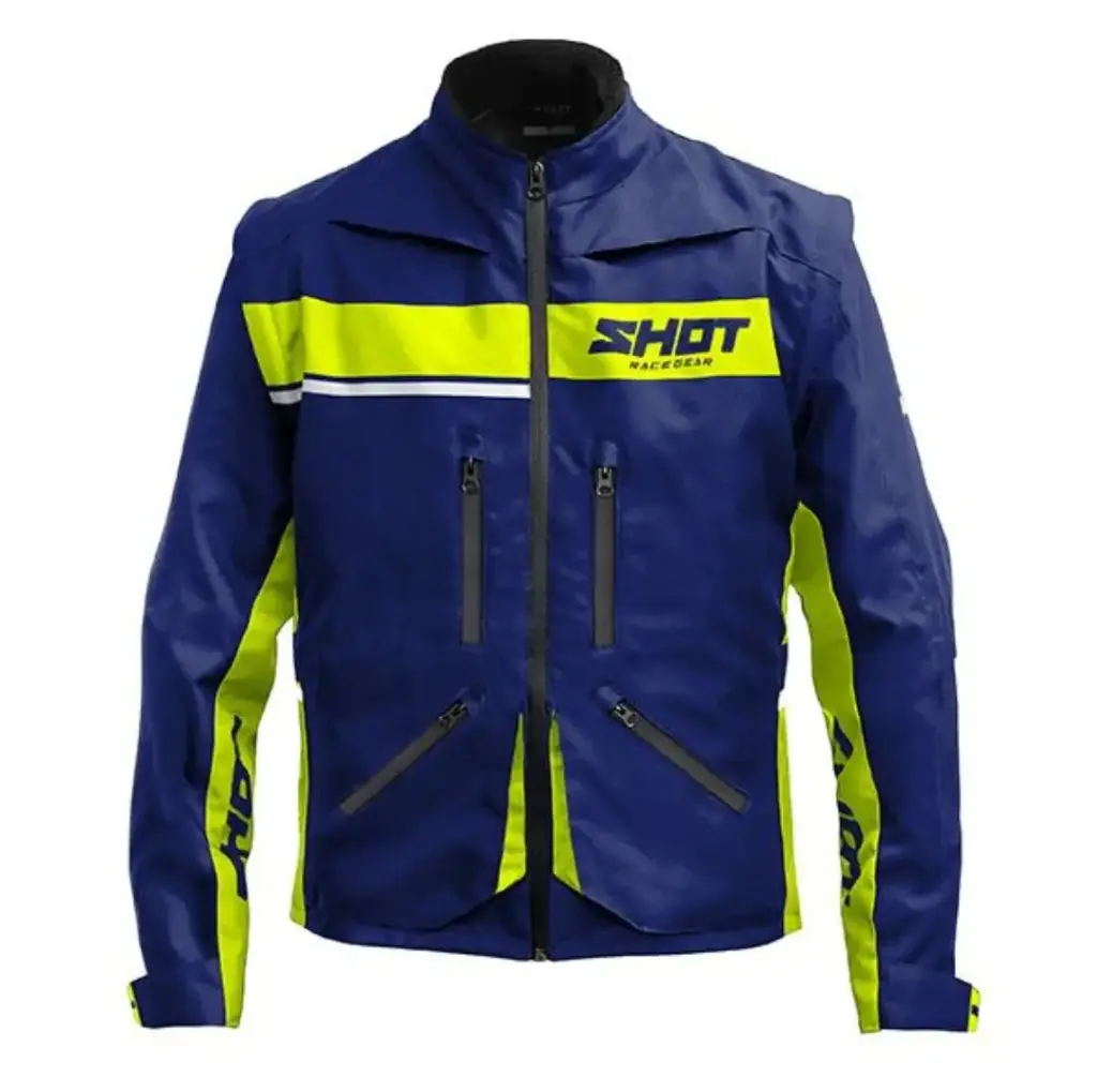 Veste Enduro SHOT Bleu Néon Jaune