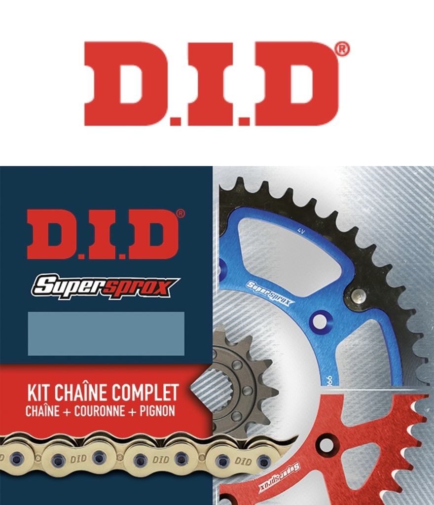 Kit Chaîne DID SUPERSPROX  520VX3 HONDA 250/450 CRF 2010-2016