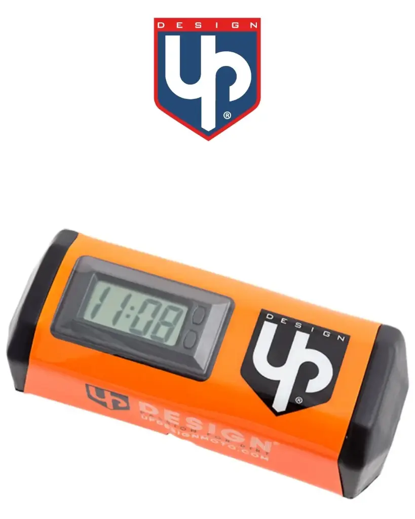 Mousse de Guidon Horloge UP Orange/Noir/Bleu/Rouge