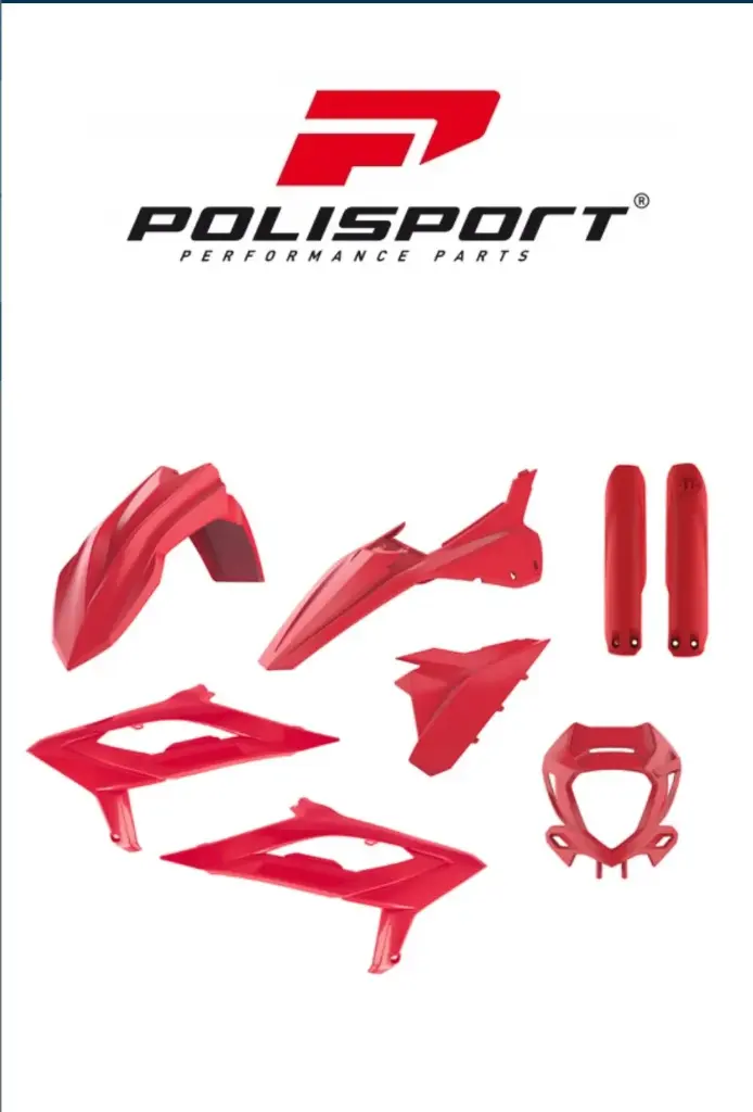 Kit Complet Plastique POLISPORT BETA RR250>450 Rouge (2023, RR125)