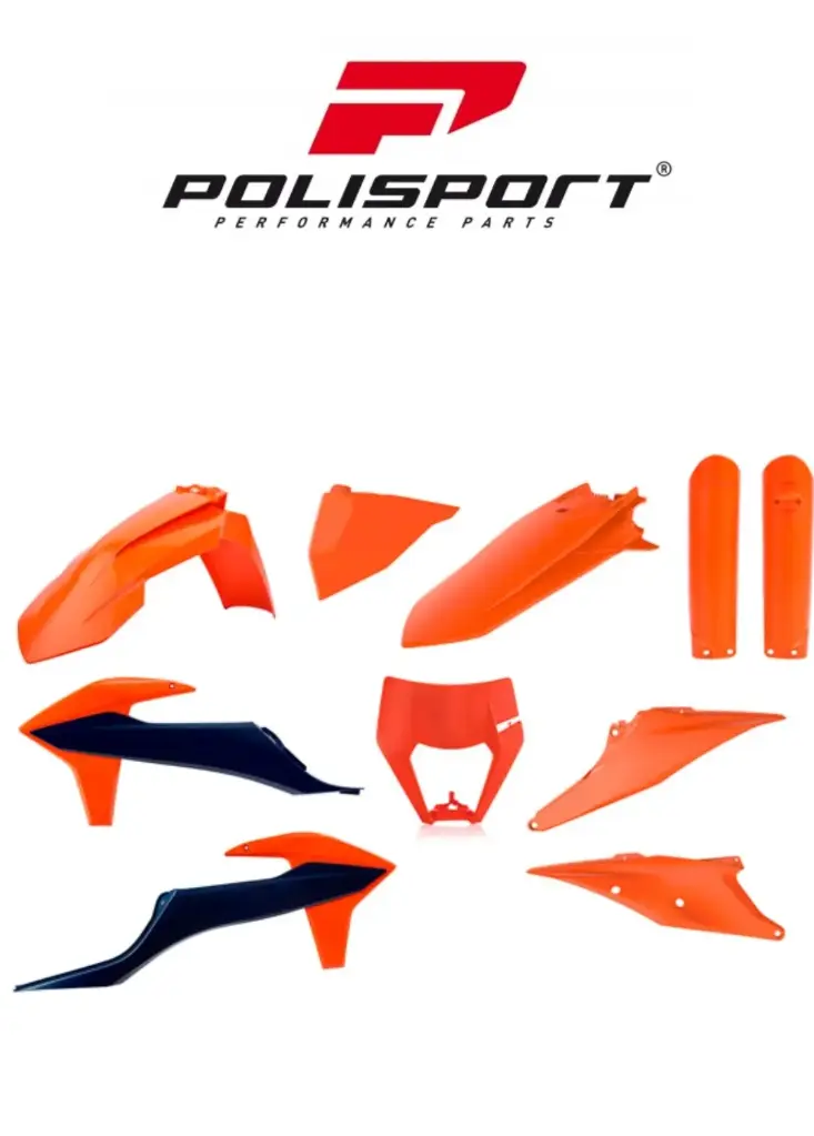Kit Plastique POLISPORT KTM EXC/EXC>F OEM NOIR/Orange