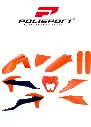Kit Plastique POLISPORT KTM EXC/EXC>F OEM NOIR/Orange