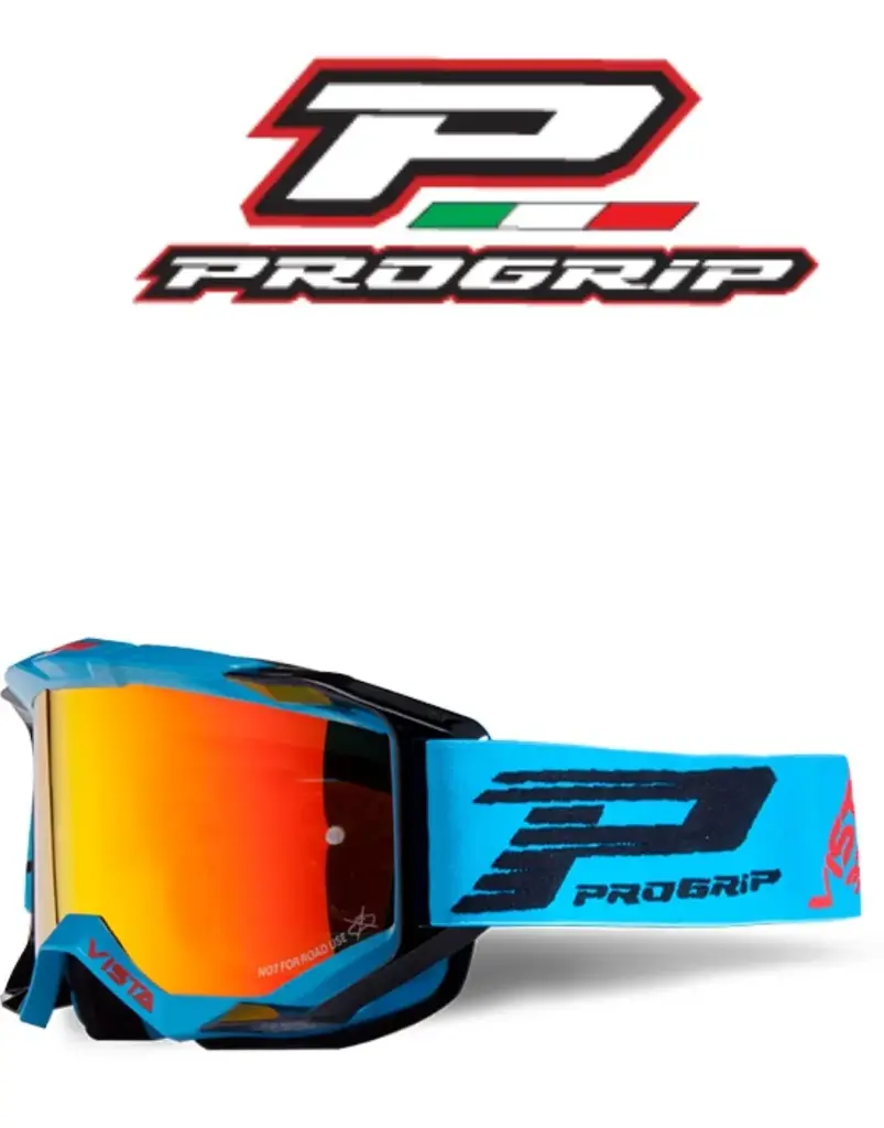 Masque ProGrip Vista 3303 Mirror Turquoise/Noir OTG