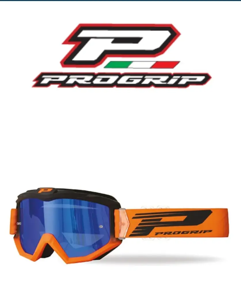 Masque ProGrip Atzaki Mirror Two 3201 Orange Fluo/Noir OTG
