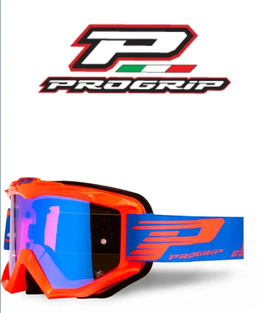 Masque ProGrip Atzaki Mirror 3201 Orange Fluo OTG