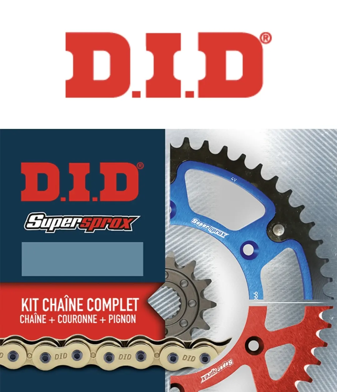 Kit Chaîne DID SUPERSPROX 428NZ YAMAHA 85 YZ (19"/16") 2002-2018