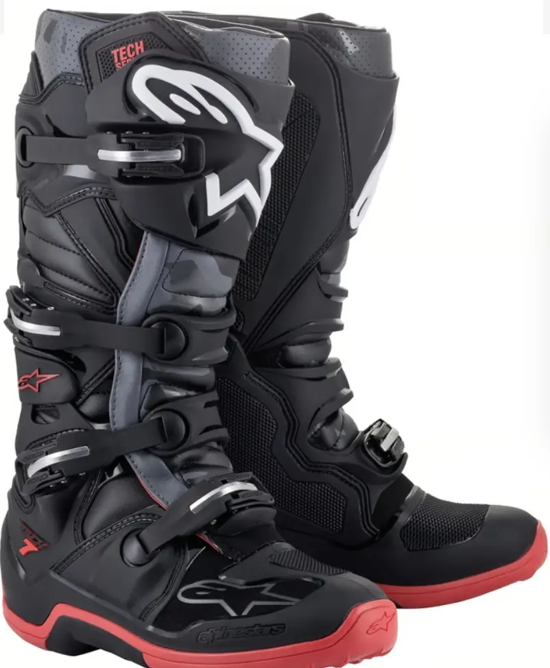 Bottes ALPINESTARS Tech7 Noir/Gris/Rouge