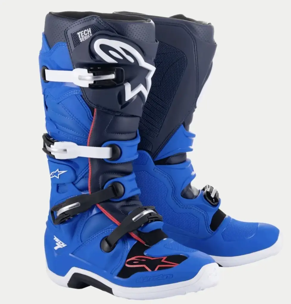 Bottes ALPINESTARS Tech7 Bleu/Rouge
