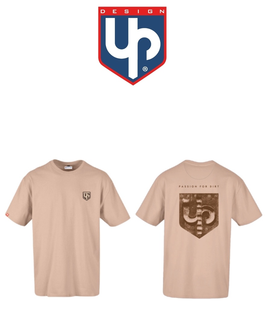 Tee-Shirt Up Design Track Beige