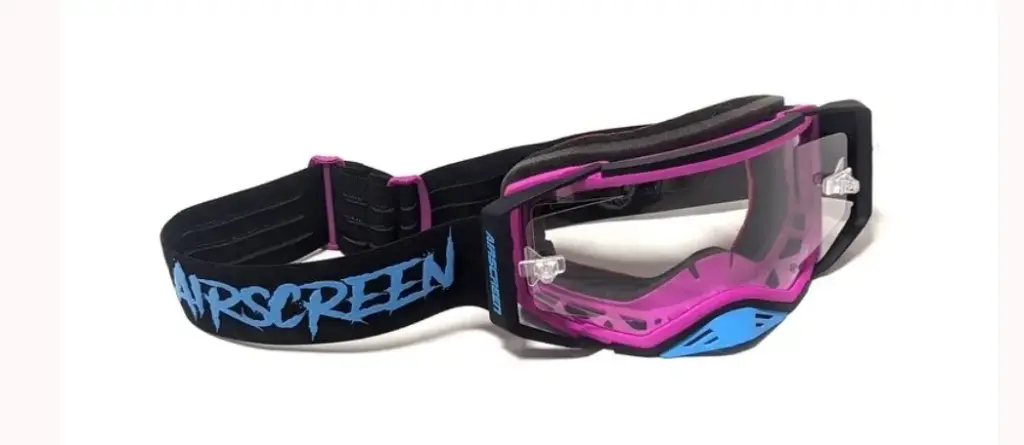 Masque AirScreen AERO 01 EX avec Ecran Ouvrant Noir/Rose/Bleu