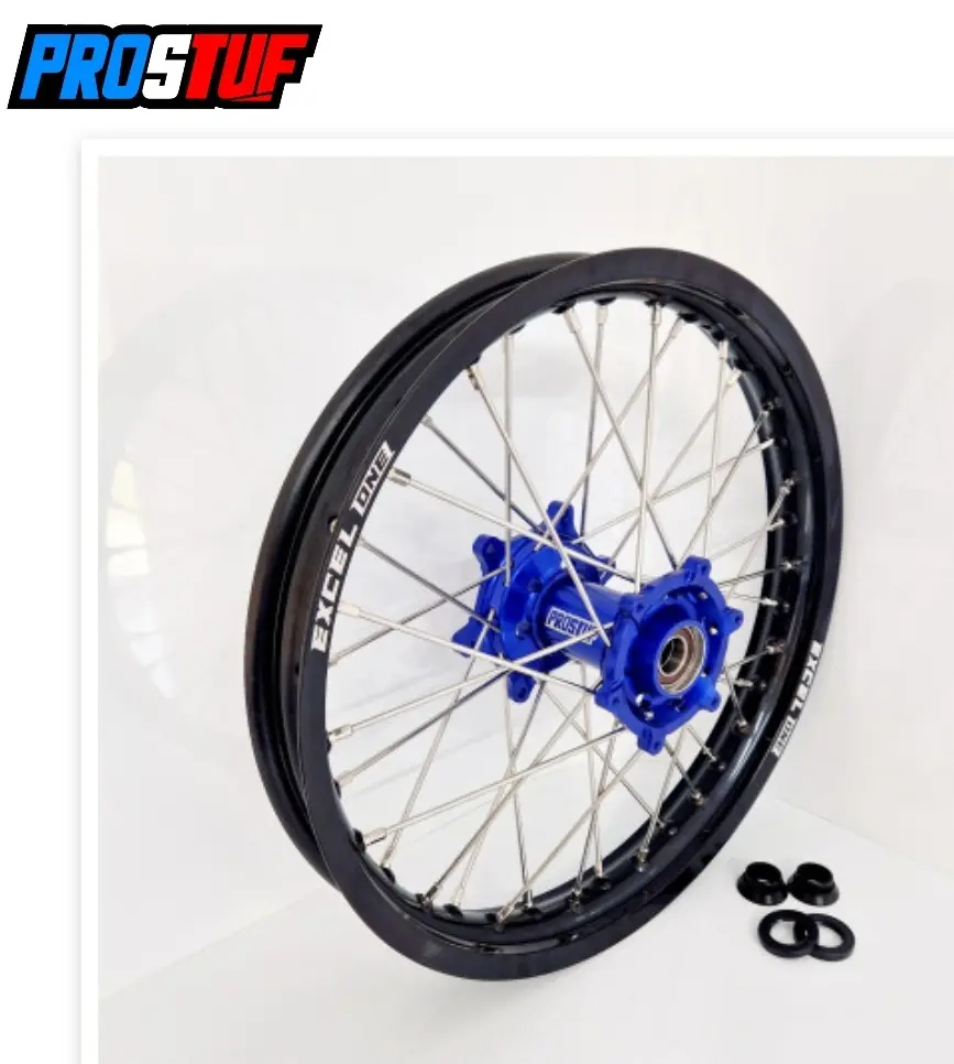 Roue complète arrière FUSION EXCEL/PROSTUF YAMAHA 19x2.15 Noir/Bleu