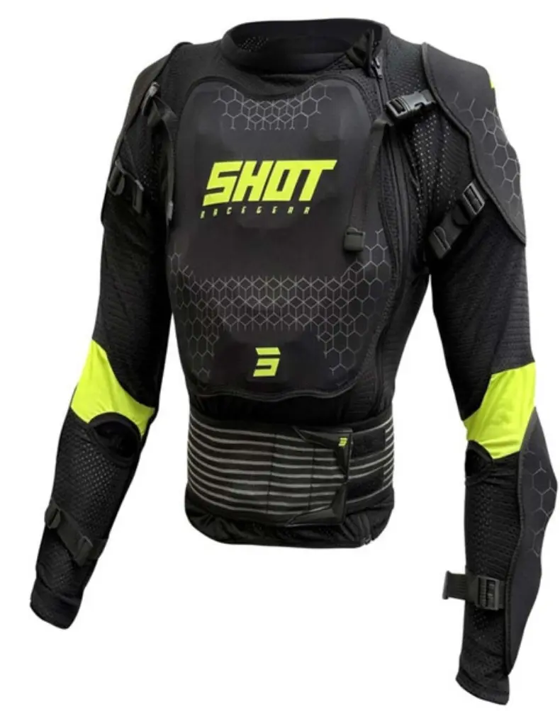 Gilet de Protection SHOT OPTIMAL KID 2.0 Black/Neon Yellow