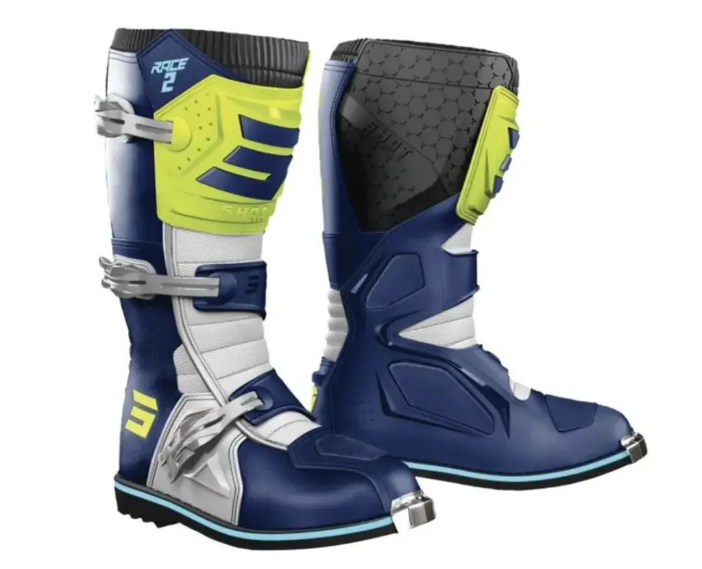 Bottes SHOT RACE 2 Blue Neon Yellow