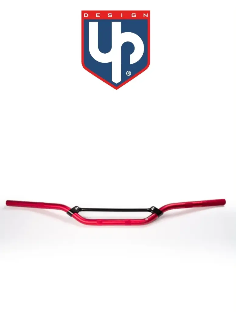 Guidon Alu UP Design Ø22.2MM Rouge