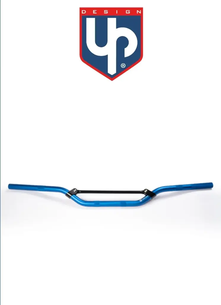 Guidon Alu UP Design MX Ø22.2MM Bleu