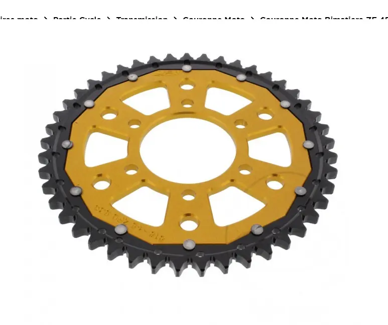 Couronne ZF Bi-Matière 46 Dents GASGAS 250/300 EC 1997-2014