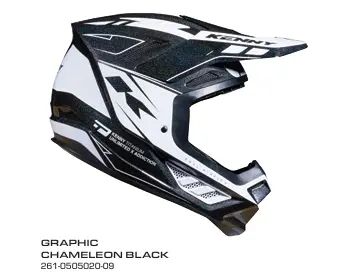 Casque KENNY Titanium Graphic Chameléon Black 2026