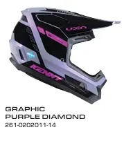 Casque KENNY Performance Graphic Purple Diamond 2026 (S 55/56cm)