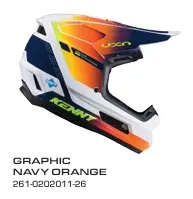 Casque KENNY Graphic Navy Orange 2026