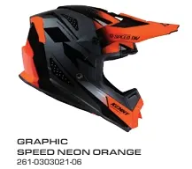 Casque KENNY Track Graphic Speed Neon Orange 2026