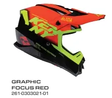 Casque KENNY Graphic Focus Red 2026