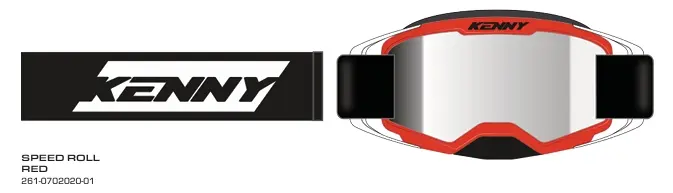 Masque KENNY Performance Speed Roll Red 2026