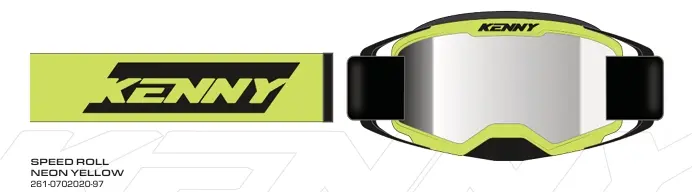 Masque KENNY Performance Speed Roll Neon Yellow 2026