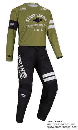 Tenue KENNY Track Dirt Kaki 2026