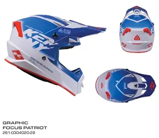 Casque KENNY Track Graphic Focus Patriot 2026