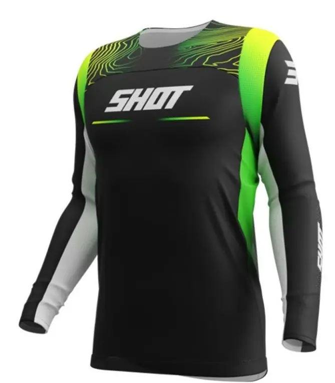 Maillot SHOT CONTACT KID APEX Neon Yellow