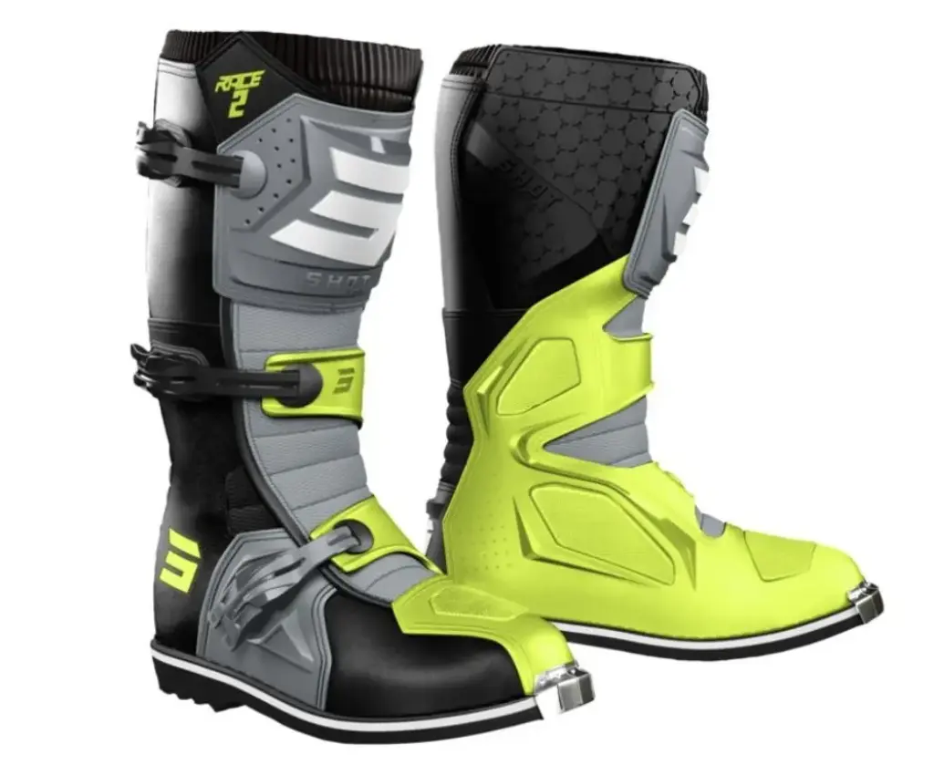 Bottes SHOT RACE 2 Black Grey Neon Yellow