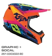 Casque KENNY Performance Graphic+ Socal 2026 (L 59/60cm)