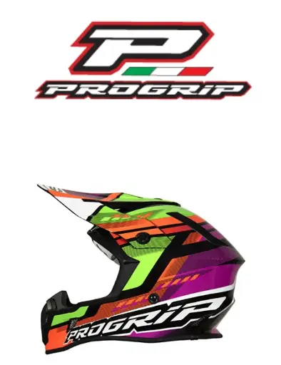 Casque PROGRIP Vert/Fuschs
