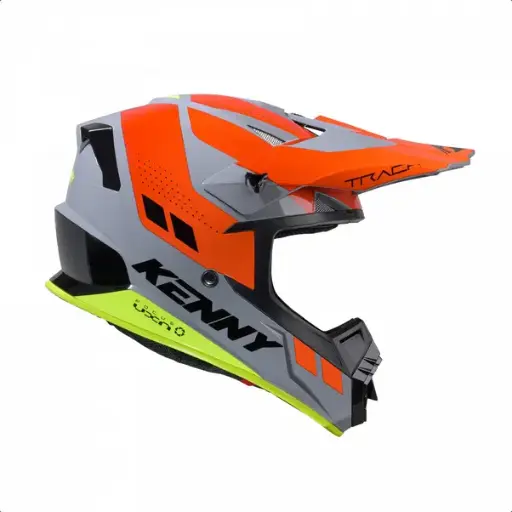 Casque KENNY Track Kid Grey Orange 2025
