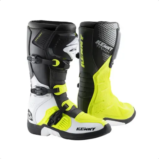 Bottes KENNY Track White Neon Yellow