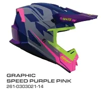 Casque KENNY Track Graphic Speed Purple Pink 2026