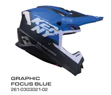 Casque KENNY Track Graphic Focus Blue 2026