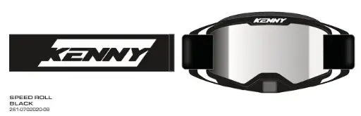 Masque KENNY Performance Speed Roll Black 2026