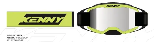 Masque KENNY Performance Speed Roll Neon Yellow 2026