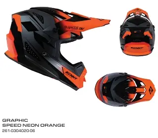 Casque KENNY Track Graphic Speed Neon Orange 2026