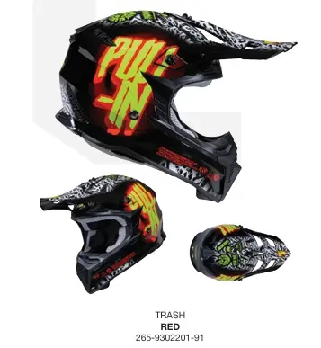 Casque PULL-IN Kid Trash Red 2026
