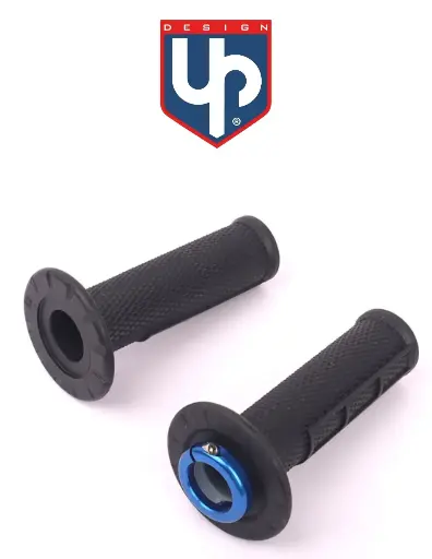 [UPLO1289N(Noir)] Poignées HOLESHOT MX UP LOCK-ON Noir/Bleu/Gris/Orange/Rouge