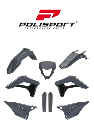 [PS91380] Kit Plastique POLISPORT SHERCO SE>R/SEF>R OEM GRIS