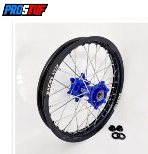 Roue complète arrière FUSION EXCEL/PROSTUF HUSQVARNA 19x2.15 Noir/Bleu