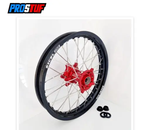 [002 00017] Roue complète arrière FUSION EXCEL/PROSTUF KTM 19x2.15 Noir/>Orange