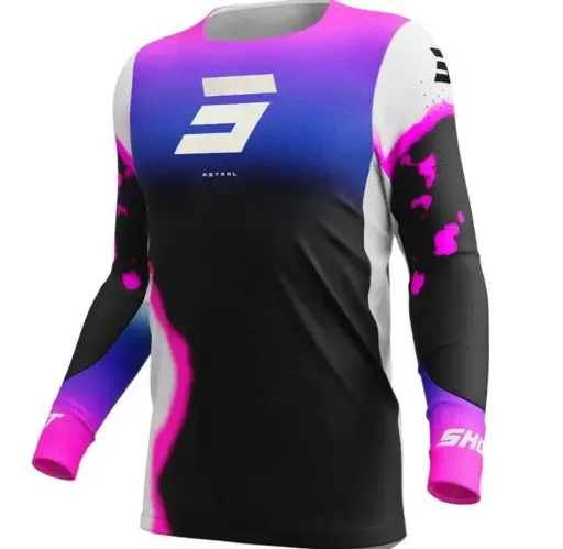 [A06-12A1-B01] Maillot SHOT AEROLITE Astral  Blue/Pink